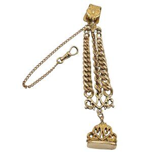 Bates & Bacon Antique Edwardian Dated 1903 Gold-filled Watch Fob